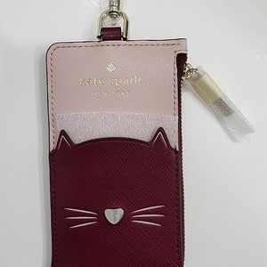 Brand New Kate Spade New York Pink multi cardcase Lanyard